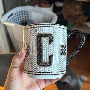 C Anthropologie mug